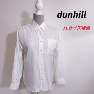 dunhill フォーマル系・長袖シャツ・白ホワイト XLサイズ相当 レディース 大きいサイズ81828