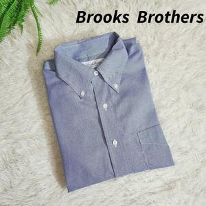 Brooks Brothers ボタンダウン長袖シャツ・細かい千鳥格子 ブルックスブラザーズ 2XLくらい 82381