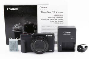 元箱 取扱説明書付 ★極上美品★Canon キヤノン PowerShot G5 X Mark II デジタルカメラ 1インチセンサー付き Wi-Fi & NFC対応 (3548)