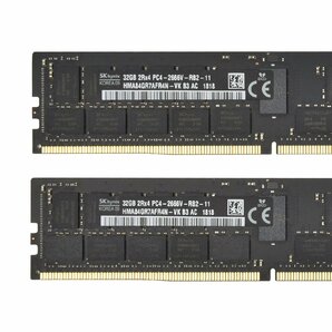 当日発送 メモリ hynix DDR4-2666V 32GB 4枚 PC4-21300(21333) 中古品 12-1 合計128GB HMA84GR7AFR4N-VKの画像3