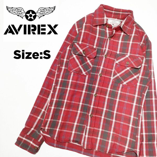 AVIREX/アヴィレックス/厚手シャツ/Size:S/匿名配送/送料無料