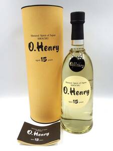 ◎O.Henry/オーヘンリー/15年/日本醗酵化成/玉扇酒造/麦焼酎/麦麹/15年熟成本格焼酎/フレンチオーク/750ml/28％/専用ケース付き/未開栓品