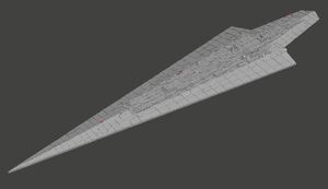 スーパースターデストロイヤー エグゼキューター 3Dプリント 全長20cm Super Star Destroyer Executor STAR WARS スターウォーズ 未組立