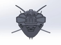 1/5000 サラマンドル 帝国軍 SALAMANDER 3Dプリント 未組立 3D PRINT 宇宙船 宇宙戦艦 Spacecraft Space Ship Space Battleship SF_画像5