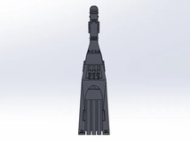 1/5000 ミサイル巡航艦 3Dプリント 未組立 同盟軍 巡洋艦 MISSILE CRUISER 宇宙船 宇宙戦艦 Spacecraft Space Ship Space Battleship SF_画像3