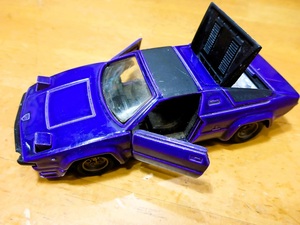 [ Diapet ]LAMBORGHINI SILHOUETTE Lamborghini Silhouette present condition goods ( purple out of print rare Yonezawa supercar Showa era )