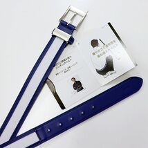 ★ ボギーラウンジ ゴルフ EVEN BOGEY LOUNGE GOLF 新品 メンズ 通気性 高級感 スタイリッシュ ベルト BELT [J1226YY-BLU-120]一 八★QWER_画像2