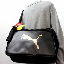 ★プーマ PUMA 新品 多機能バッグ アクティブ オーガナイザー ショルダー バッグ 12L 黒金[078501-01] 六★QWER_画像2