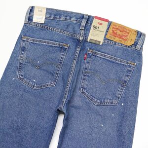 ★リーバイス Levis 501 新品 メンズ ペンキ加工 ボタンフライ ストレート ジーンズ デニム パンツ 32インチ[79830-0253-32]四 壱★QWER★