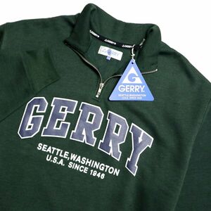 ★ジェリー GERRY 新品 メンズ 保温 暖かい 裏フリース カジュアル ハーフジップ 長袖 スウェットシャツ [233378GNJ-60-M] 一 二 壱★QWER