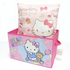 ★ハローキティ HELLO KITTY サンリオ SANRIO 新品 かわいい 収納ボックス クッション 2点セット SET [SETKITTY-A] 一 ACC★QWER