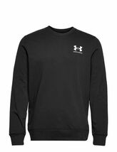 ★アンダーアーマー UNDER ARMOUR UA 新品 メンズ 裏毛 スウェット UAライバルテリー クルー 黒 [13704040011N-M] 二 壱★QWER_画像3