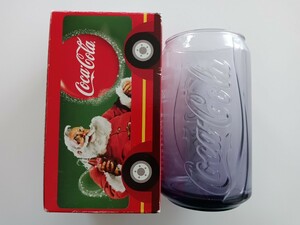 非売品！マクドナルド×コカ・コーラ 40周年 350ml缶風グラス/パープル