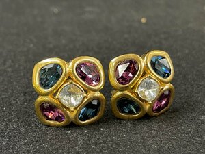 KF0512-76I　Christian Dior　イヤリング　装飾品　ゴールド色　クリスチャン・ディオール　アクセサリー