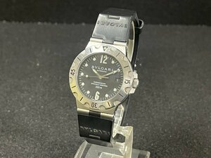 MK0512-53I　BVLGARI　CHRONOMETER　ディアゴノ　スクーバ　SD38S　AUTOMATIC　腕時計　ブルガリ　自動巻き　黒文字盤　メンズ腕時計　