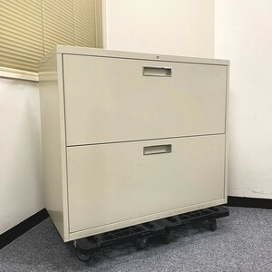 @S1423 ※直接引取限定品※ 現状品 Steelcase 890シリーズ ラテラルファイル H780 890-0721B 鍵無し 引取場所/中央区八丁堀