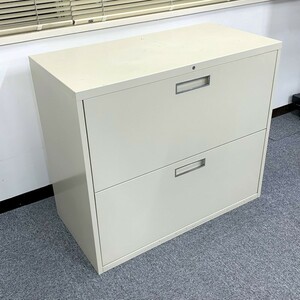 @S1425 ※直接引取限定品※ 現状品 Steelcase 890シリーズ ラテラルファイル H780 890-0721B 鍵無し 引取場所/中央区八丁堀