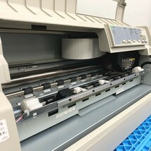 @S1434 保証無し/通電のみ確認 EPSON VP-4300 ドットインパクトプリンター インターフェイスカード付き 用紙ガイド付属 ACコード付属_画像4