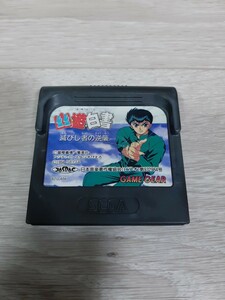 ** Game Gear soft Yu Yu Hakusho ... person. reverse .**