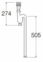 SANEI アフレ付Sトラップホース ジャバラ 位置決め簡単 パイプ径32mm 樹脂製 PH786-32_画像3