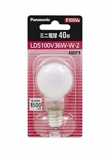  Panasonic Mini lamp arugon gas Mini klip ton lamp substitute 100V 40 shape (36W) E17 clasp 35mm diameter white 1 piece entering LDS1