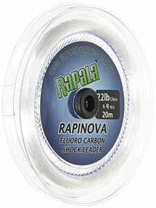 Rapala(ラパラ) リーダー ラピノヴァ ショックリーダー フロロカーボン 20m 6.0号 22lb クリア RFL20M22