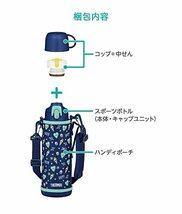 サーモス 水筒 真空断熱2ウェイボトル 1L/1.03L ネイビーグリーン FJJ-1001WF NVGR_画像7