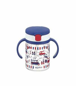  Ricci .ru plastic a clear .... straw mug R navy 200ml