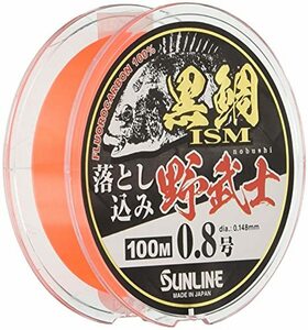 サンライン(SUNLINE) ライン 黒鯛ISM 落とし込み 野武士 100m 0.8号