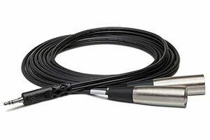 Hosa CYX-402M 2m stereo minnie XRL male ×2 audio cable 