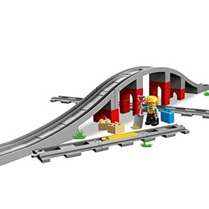 レゴ(LEGO)デュプロ あそびが広がる! 鉄道橋とレールセット 10872 おもちゃ ブロック プレゼント幼児 赤ちゃん 電車 でんしゃ 男のの画像2