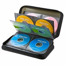サンワサプライ メディアケース Blu-ray対応 セミハード BD/DVD/CD 96枚収納 ブラック FCD-WLBD96BK_画像1