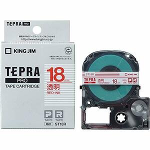  King Jim tape cartridge Tepra PRO ST18R 18mm transparent label 