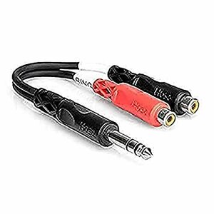 Hosa YPR-102 stereo phone male -RCA female ×2 conversion cable 