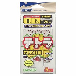 OWNER(オーナー) 仕掛け テトラ穴釣仕掛 3本 テトラ伊勢尼 6-4号 4号 20cm B-3081