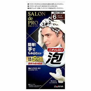 サロンドプロ 泡のヘアカラーEX メンズスピーディ6 ダークブラウン 80g