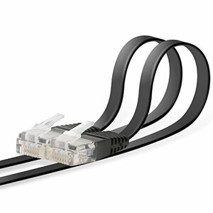  Elecom LAN cable CAT6 3m cat6 basis super Flat black LD-GF/BK3
