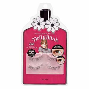  Dolly u ink eyelashes 32 black 2 pair (x 1)