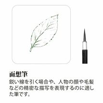 あかしや 絵手紙用筆 絵手紙入門 3本組 AN/3VS_画像5