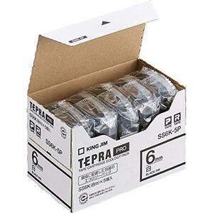  King Jim tape cartridge Tepra PRO 6mm 5 piece SS6K-5P white 