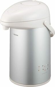 ZOJIRUSHI ガラス魔法瓶 エアー ポット 卓上 保温 3.0L メタリックグレー AB-RB30-HM