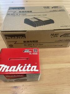 Makita マキタ 18v リチウムイオンバッテリー 急速充電器セット