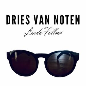 サングラス 眼鏡 ウェリントン ドリスヴァンノッテン　dries van noten LINDA FALLOW リンダファロー　正規品　黒　フレーム