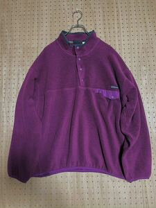 patagonia 90s シンチラスナップT フリース パタゴニア プルオーバー アウトドア 古着 雪なしタグ オーバーサイズ パープル