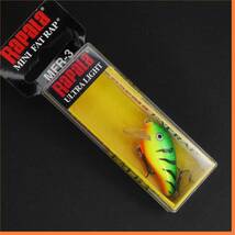 未使用 sラパラ ミニファットラップ MFR3 ファイアタイガー MINI FAT RAP Rapala_画像1