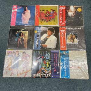 LP レコード 洋楽 9種 ABBA ディスコヒット イエロー マジック オーケストラ マイケル ジャクソン アラベスク シャカタク フラッシュダンス