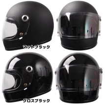 レトロフルフェイス ヘルメット SG/PSCマーク付き 侍 SAMURAI バイク用 サムライクレスト族ヘルメット マットブラックM_画像6