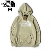 1円～!売切!【正規新品】THE NORTH FACE W NOV HALFDOME HOODIE パーカー US限定 3Dロゴ 裏起毛 キャンプ 保温性(M)ベージュ 181130-30_画像1