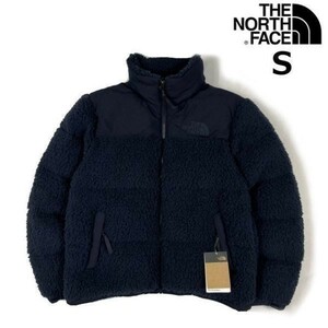 1円～!売切!【正規新品】THE NORTH FACE◆SHERPA NUPTSE JACKET ダウンジャケット ヌプシ モコモコ ロゴ刺繍 アウトドア(S)紺 190122-160