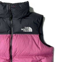 1円～!売切!【正規新品】THE NORTH FACE 1996 RETRO NUPTSE VEST ダウンベスト ヌプシ US限定 RDS パッカブル(XXL)ピンク 黒 190122-110-C_画像4